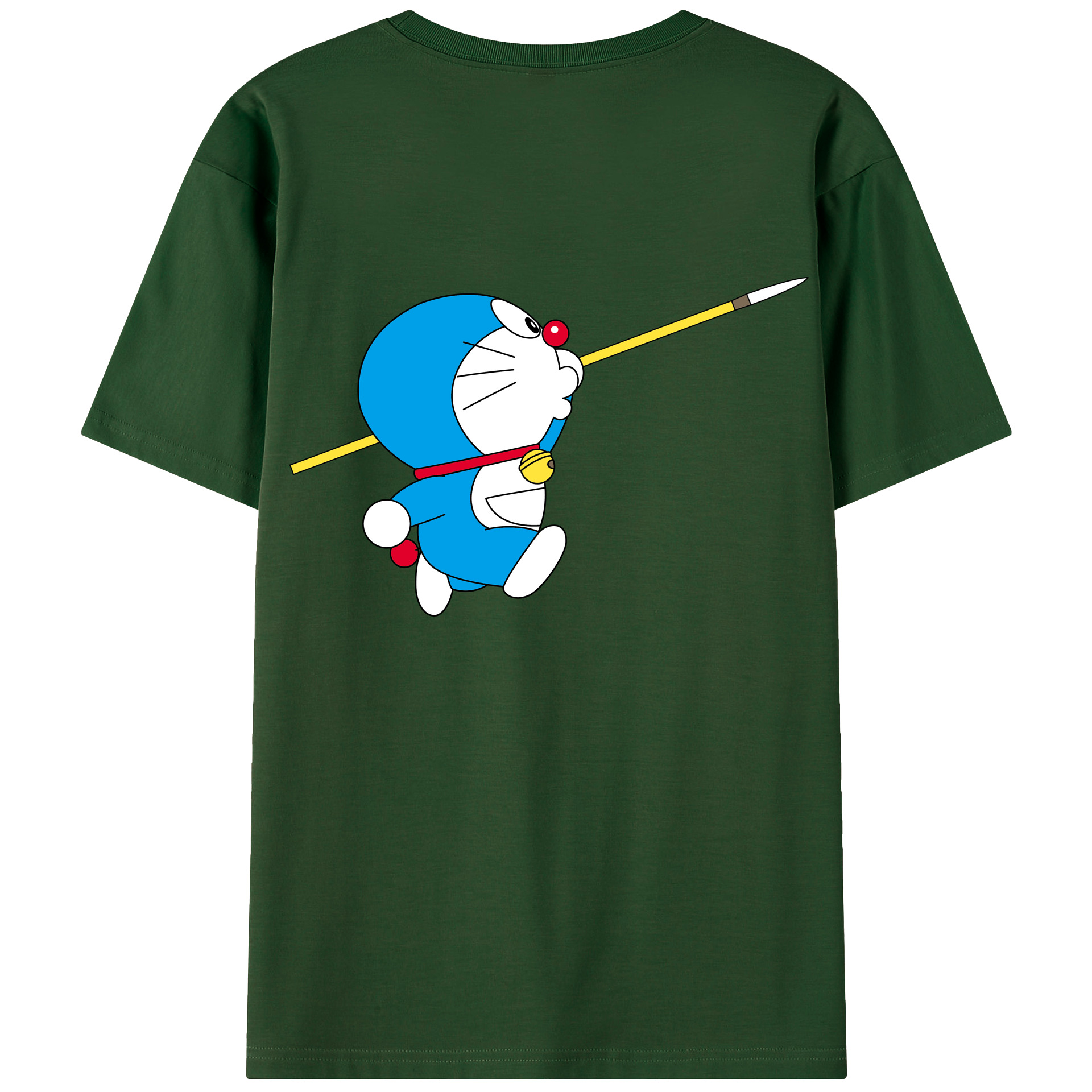 （画像用） ドラえもん Doraemon 綿100％半袖Tシャツ（背面プリント）